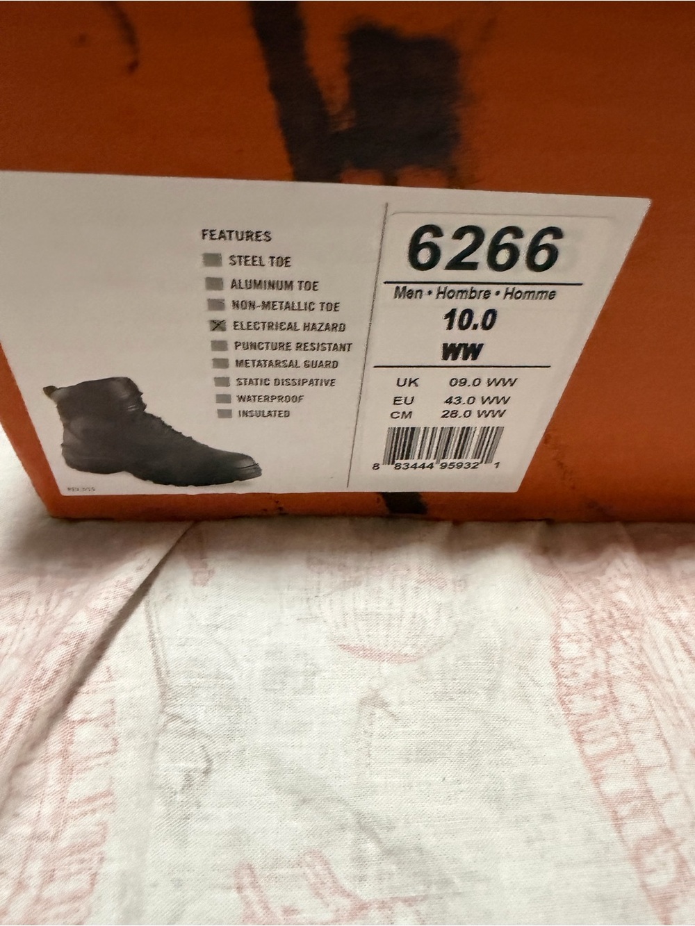 Red Wing Shoes 6266 Work Boot - Black